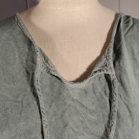 TUNIC Sacred Threads Shirt Top Blouse Boho Green Women's Size S / M WOMAN'S - Picture 7 of 10
